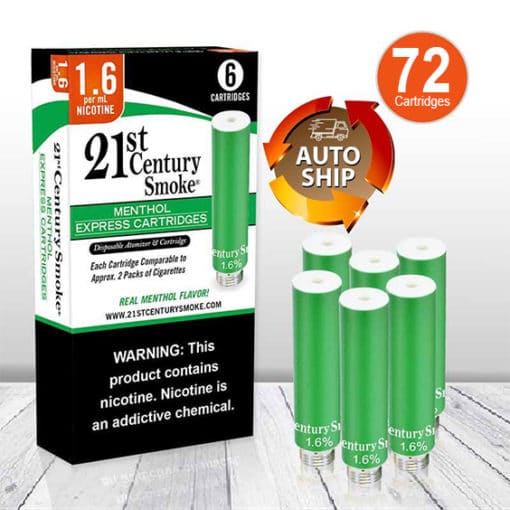 Refill 6 Pack - Menthol 1.6% Total - 72 Auto-Ship AS-38-118M-72