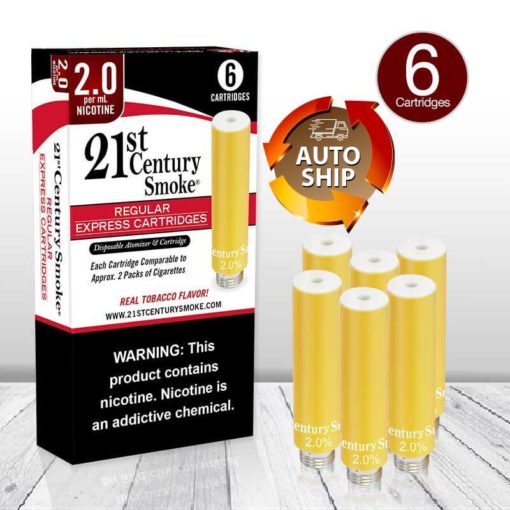 Refill 6 Pack - Regular Flavor 2% Nicotine - Auto-Ship AS-38-118R-2.0