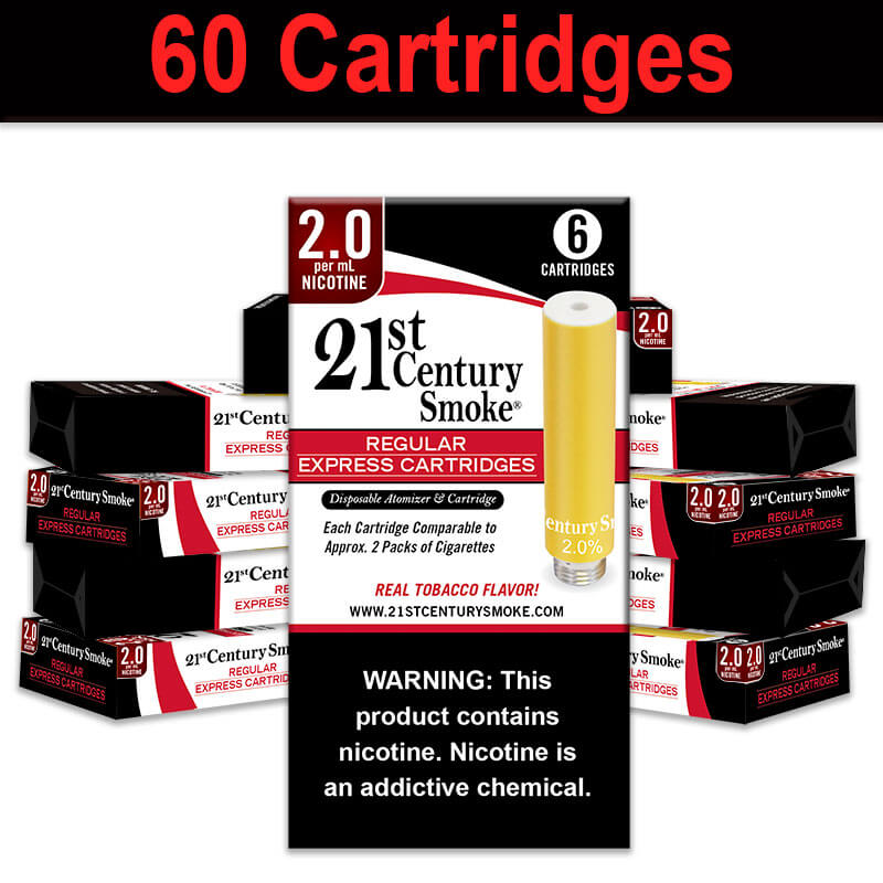 E-Cig Cartridge Refills Regular 2% Buy 9 Get 1 Free