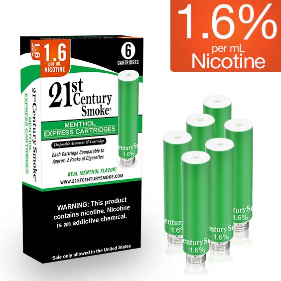 Ecig Refill Cartridge 6pk Menthol 1.6