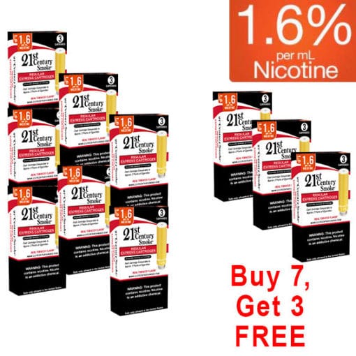 E-Cig Sale Regular 3 Pack Foil - Refill 1.6% Buy 7+3 FREE - 30 Total