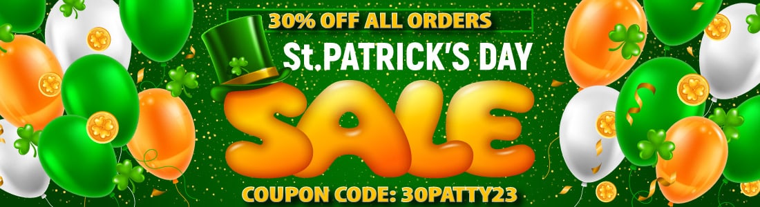 St Patrick's Day Sale 30% off
