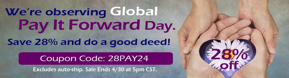 Pay it Forward Day Sale. Save 28% until 4/30 at 5 pm.